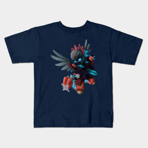 Valkyre knight shooter Kids T-Shirt by maverickmichi